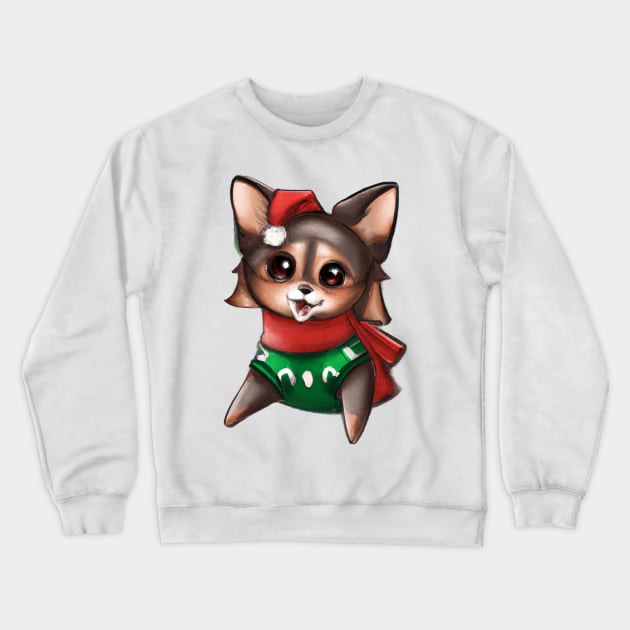 Cute Chihuahua Drawing Crewneck Sweatshirt by Play Zoo